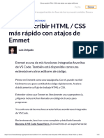 Cómo Escribir HTML - CSS Más Rápido Con Atajos de Emmet