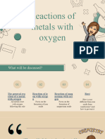 Reactions of Metals With Oxygen