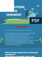 The Human Person in The Environment