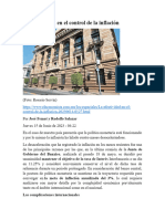 La Efectividad en El Control de La Inflación