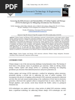 Assessing The Effectiveness and Sustainability of Carbon Capture and Storage