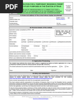 Application For A Temporary Residence Permit