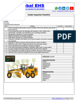 Grader Inspection Checklist