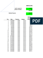 Amortization On A Simple Interest Mortgage