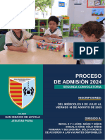 PROCESO DE ADMISION 2024 II Convocatoria 1