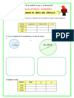 Ficha-Mierc-Mat - Hallamos El Área Del Círculo