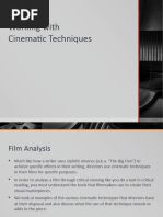 Cinematic Techniques For Skype