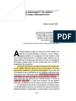 No Me Interrumpas Las Mujeres y El Ensayo Latinoamericano