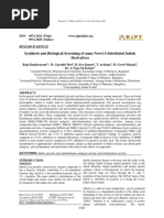 Synthesis and Biological Screening of Some Novel 3-Subsituted Indole