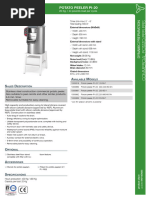 Spec Sheet Potato Peeler Pi 20