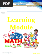 New Kinder Math Module 2 June