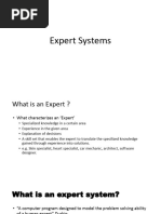 Lecture 12 - Expert Systems