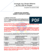 Reajuste Plamed 2023-2024 e Mudança de Vencimento Da Fatura (Comunicado Assomise)