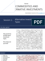 Commodities and Alternative Investments - Session 01 - Slides