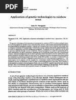 Application of Genetic Technologies To Rainbow Trout