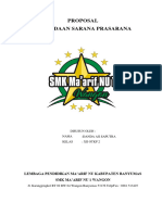 PROPOSAL PENGADAAN SARANA Dan PRASARANA - DANDA AJI S