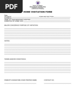 Home Visitation Form 2023