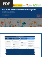 Plantilla Plan Transformación Digital