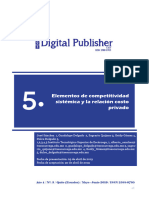 Elementos de Competitividad Sistémica y La Relación Costo Privado