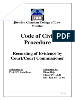 Code of Civil Procedure: Recording of Evidence by Court/Court Commissioner