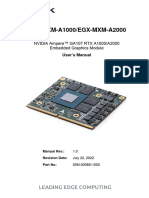 EGX-MXM-A1000/EGX-MXM-A2000: NVIDIA Ampere™ GA107 RTX A1000/A2000 Embedded Graphics Module