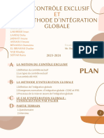 Contrôle Exclusif Et Méthode D'intégration Globale Notre VF