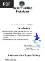 Report Writing Techniques