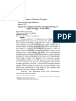 Impact Des Techniques de PNL Sur L'apprentissage de