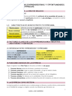 Tema 1. Iniciativas Emprendedoras y Oportunidades de Creacion de Empresas