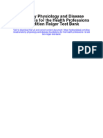 Anatomy Physiology and Disease Foundations For The Health Professions 1st Edition Roiger Test Bank