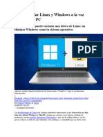 Cómo Instalar Linux y Windows A La Vez en El Mismo PC