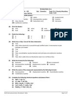 8 - Chem - TB Sol - CH 6 Chemical Reactions