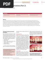 Provisional Restorations (Part 2) : Clinical