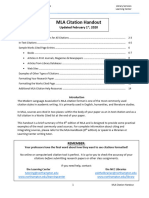 MLA Format - NCC Library Handout (New)