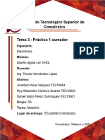 Tema 3. - Práctica 1 Sumador