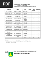 List of Public Holiday