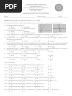 Math 9 Second Quarter Exam - PRINT