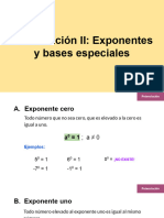 Potenciación II - Álgebra