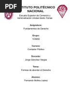 Formas de Abordar El Concepto de Derecho - Fernando Molina Juárez