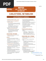 03 Fat and Cholesterol Metabolism Notes - Diagrams Illustrations - Osmosis