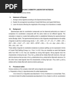 Lab Report - Spectrochemical Series