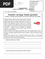 Evaluación Inicial LENGUA 5º