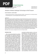 Adoption of Modern Hydrogen Technologies in Rail Transport