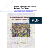 Transactions and Strategies 1st Edition Michaels Test Bank