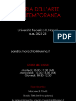 Storia Dell'Arte Contemporanea: Università Federico II, Napoli A.A. 2022-23