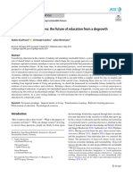 2019 Kaufmann, Sanders & Wortmann - Building New Foundations - The Future of Education From A Degrowth Perspective