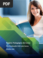 Projeto Pedagógico de Curso: Pós-Graduação EAD Lato Sensu Direito Civil