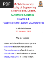 Chapter - 4 - Feedback Control System Characteristics - W2015