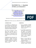 Laboratorio 1 Simulación Control Automatico