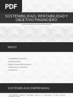 Sostenibilidad J Rentabilidad y Objetivo Financiero